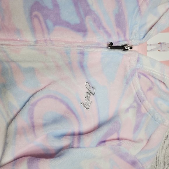 Juicy Couture Girls Track Suit Size 6 Pink, Purple, White Tye-dye - Picture 10 of 13